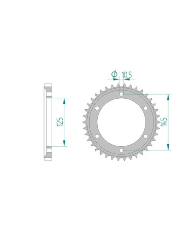 Kit chaine AFAM acier YAMAHA FZ 750 GENESIS 2MG/3KS pas 530 1990 à 1991