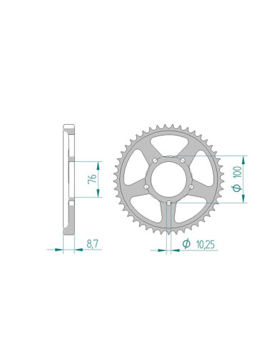 Kit chaine AFAM acier YAMAHA YZF 1000 R1 SP 4B12 pas 530 2006 à 2006