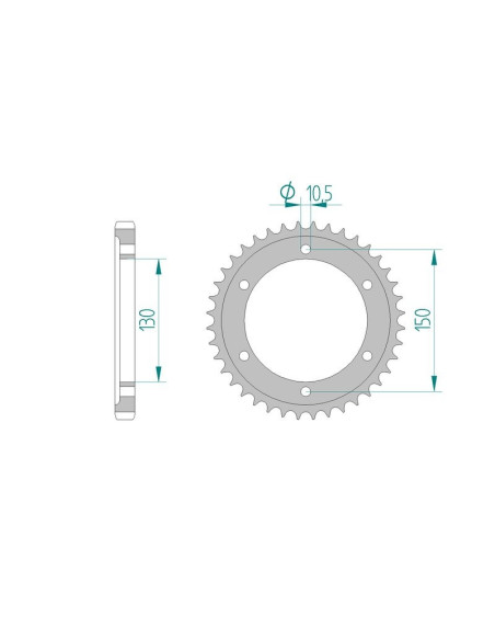 Kit chaine AFAM acier YAMAHA XJR 1200 /SP 4PU pas 530 1995 à 1998