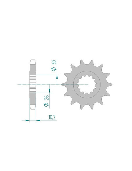 Kit chaine AFAM acier YAMAHA XJR 1200 /SP 4PU pas 532 1995 à 1998