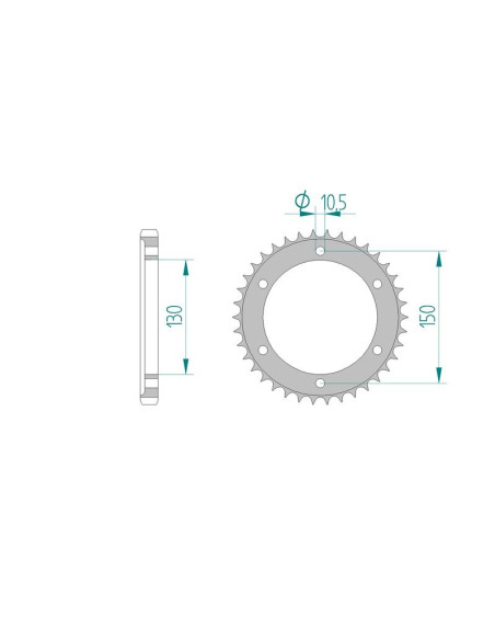 Kit chaine AFAM acier YAMAHA XJR 1200 /SP 4PU pas 532 1995 à 1998