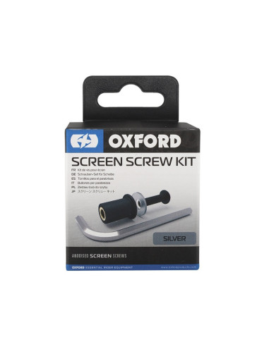 Kit de vis pour bulle OXFORD argent