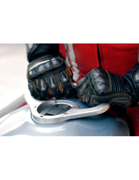 Poignée de réservoir A-SIDER 5 vis argent Ducati