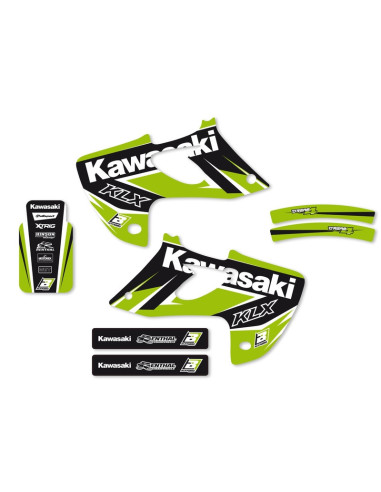 Kit déco BLACKBIRD Dream Graphic 4 Kawasaki KLX250