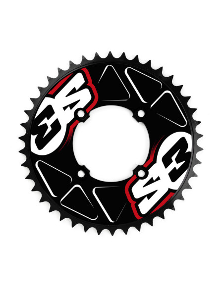 Stickers de couronne S3 41/42/43/44 dents rouge