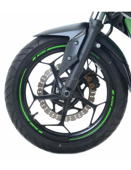 Liseré de jantes R&G RACING 17'' vert