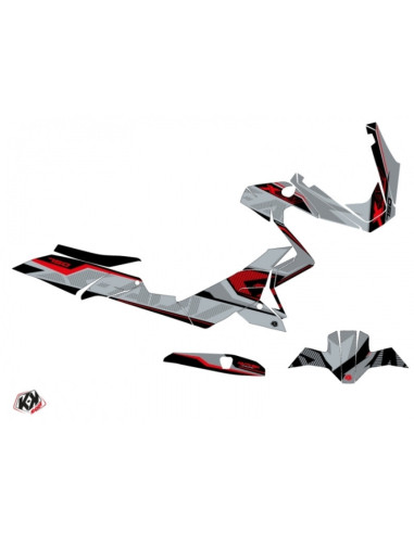 Kit déco KUTVEK Energy gris/rouge Honda X ADV