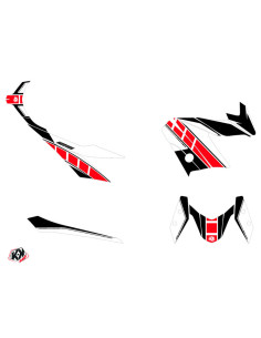 Kit déco KUTVEK Vintage rouge Yamaha X-Max 125 2