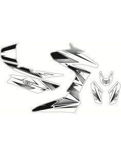 Kit déco KUTVEK Velocity blanc/noir Yamaha T-Max 530