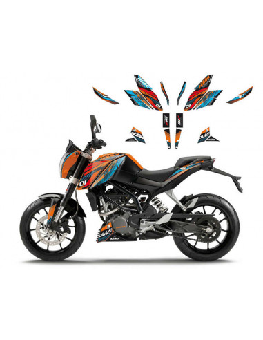 Kit déco BLACKBIRD Onerace KTM 125/200/390 Duke