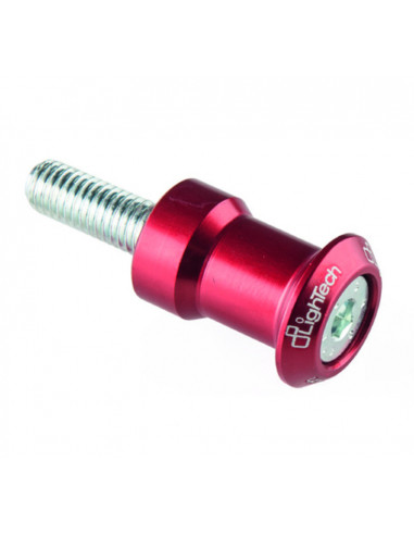 Pions de bras oscillant LIGHTECH M6 X 1,00 rouge universels (la paire)