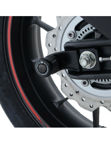 Pions de bras oscillant avec platine R&G RACING noir Honda CB500F/CBR500R