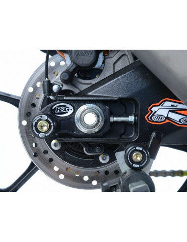 Pions de bras oscillant avec platine R&G RACING noir BMW G310R