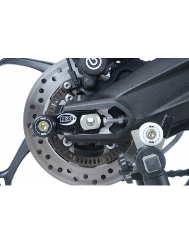 Pions de bras oscillant avec platine R&G RACING noir Triumph