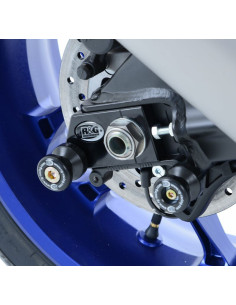 Pions de bras oscillant R&G RACING avec platine noir Yamaha YZF-R1 2
