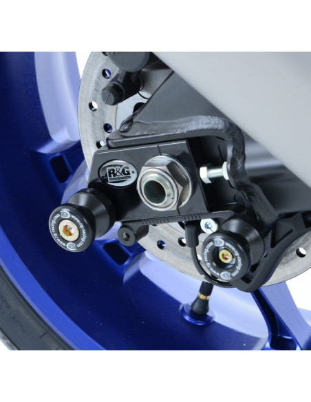 Pions de bras oscillant R&G RACING avec platine noir Yamaha YZF-R1