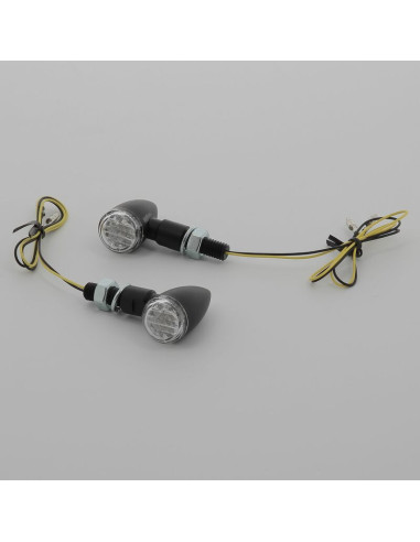 Clignotants V PARTS Shell LED noir universel