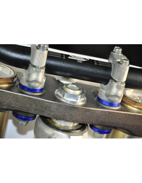 Douilles SCAR alu bleu Yamaha YZ250F