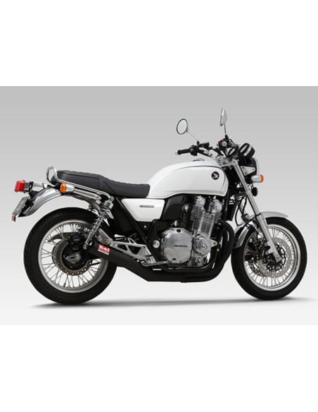 Ligne complète YOSHIMURA Straight Cyclone inox noir Honda CB1100/EX