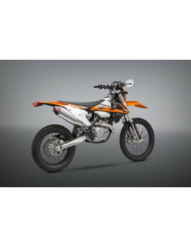Silencieux YOSHIMURA RS-4 Signature Series aluminium/casquette carbone KTM/Husqvarna