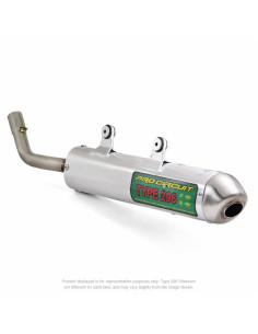 Silencieux PRO CIRCUIT 296 aluminium/casquette inox