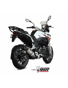 Silencieux MIVV Oval titane/casquette carbone Benelli TRK 251 2