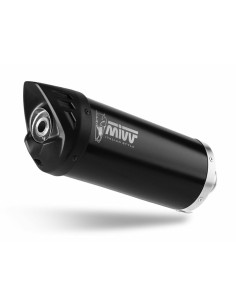 Silencieux MIVV Mover inox noir/casquette ABS noir Kymco Xciting 400I S 2