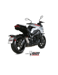 Silencieux MIVV MK3 inox/casquette inox Suzuki GSX-S1000 2
