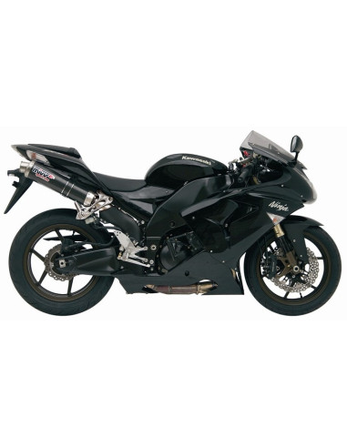 Silencieux double MIVV GP X1 carbone/casquette inox Kawasaki ZX-10R