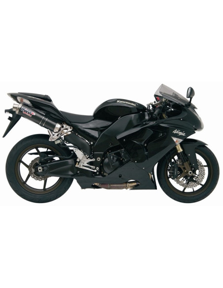 Silencieux double MIVV GP X1 carbone/casquette inox Kawasaki ZX-10R