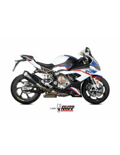 Silencieux MIVV Delta Race inox/casquette carbone BMW S1000RR