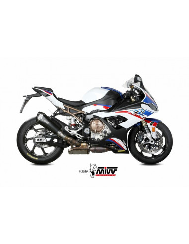 Silencieux MIVV Delta Race inox/casquette carbone BMW S1000RR