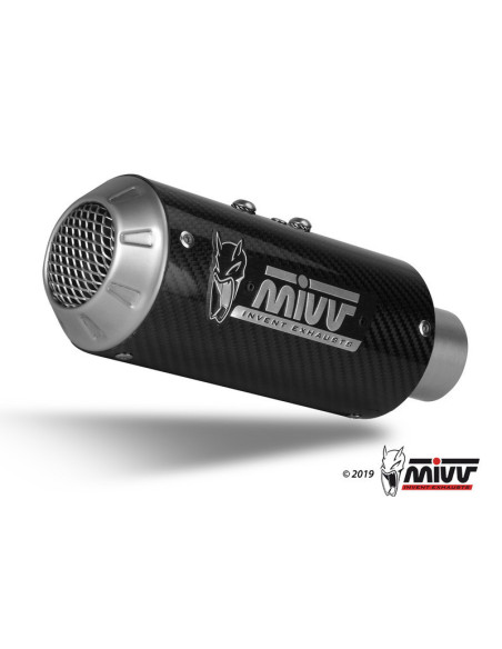 Silencieux MIVV MK3 carbone/casquette inox Kawasaki Z900