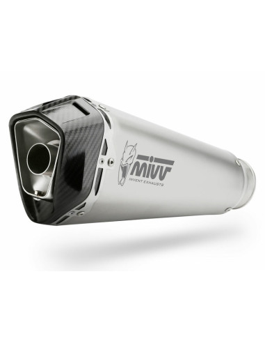 Silencieux MIVV Delta Race inox/casquette carbone Benelli TRK 502