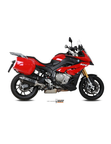 Silencieux MIVV Speed Edge inox brossé noir BMW S1000XR