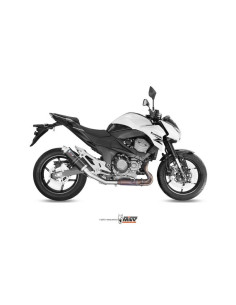 Silencieux MIVV GP inox brossé noir Kawasaki Z800 e 2