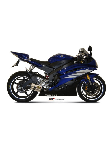 Silencieux MIVV Suono inox/casquette carbone Yamaha YZF-R6