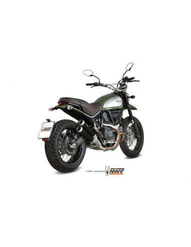 Silencieux MIVV X-Cone inox noir Ducati Scrambler 800