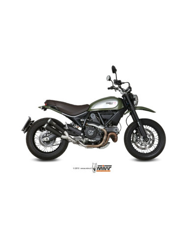 Silencieux MIVV X-Cone inox noir Ducati Scrambler 800