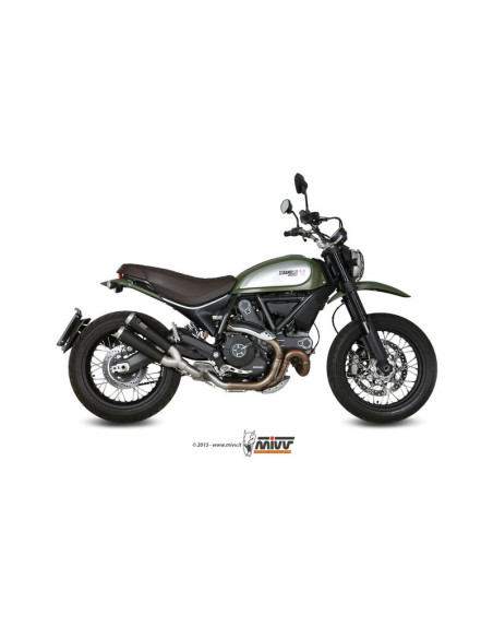 Silencieux MIVV X-Cone inox noir Ducati Scrambler 800