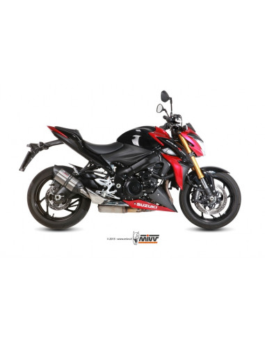 Silencieux MIVV Suono inox - casquette carbone Suzuki GSX-S1000