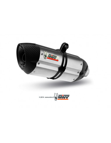 Silencieux MIVV Suono inox/casquette carbone KTM 1290 Super Duke R