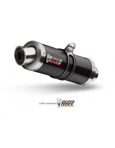 Silencieux MIVV GP inox brossé noir Kawasaki Z750