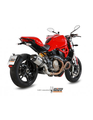 Silencieux MIVV Speed Edge inox/casquette carbone Ducati Monster 1200