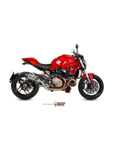 Silencieux MIVV Speed Edge inox/casquette carbone Ducati Monster 1200