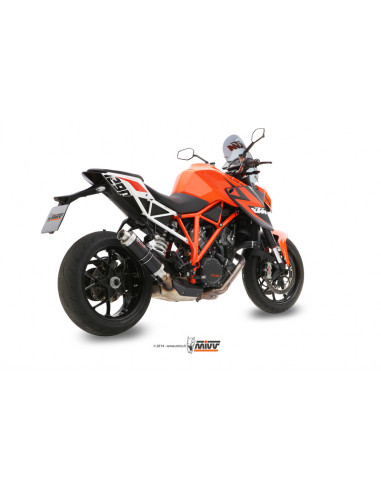 Silencieux MIVV GP inox brossé noir KTM 1290 Super Duke