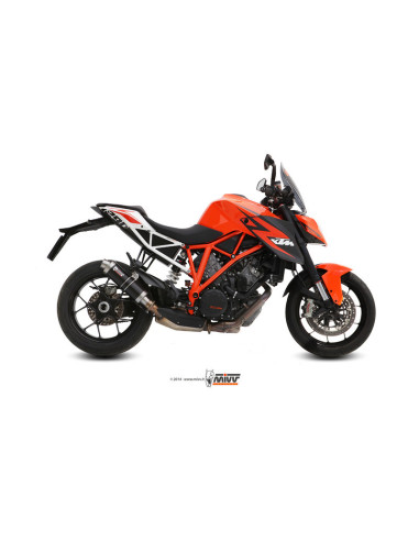Silencieux MIVV GP inox brossé noir KTM 1290 Super Duke