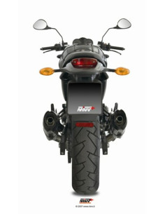 Silencieux double MIVV Suono inox/casquette carbone Ducati monster 695 2