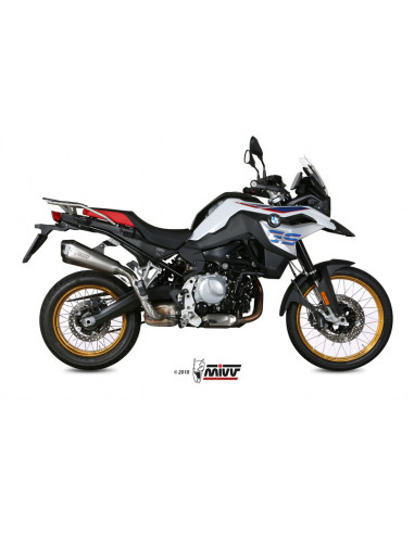 Silencieux MIVV Delta Race inox/casquette carbone BMW F850GS