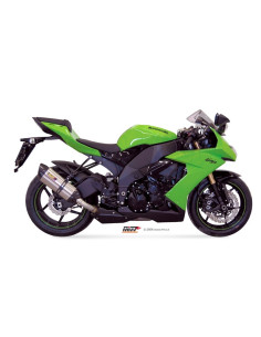 Silencieux MIVV Suono inox/casquette carbone Kawasaki ZX6R/ZX6RR 2